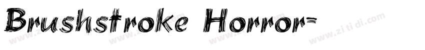 Brushstroke Horror字体转换